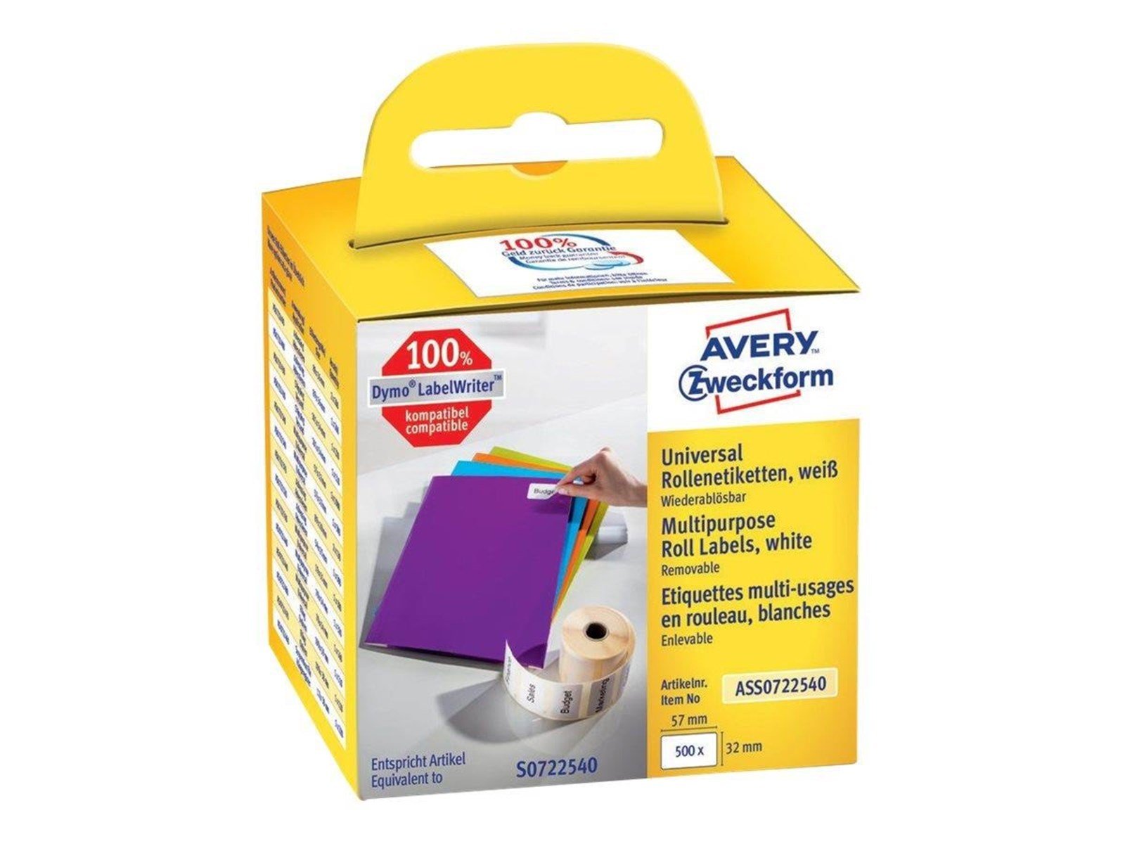 Avery Zweckform - rectangular labels - 500 label(s) - 32 x 57 mm