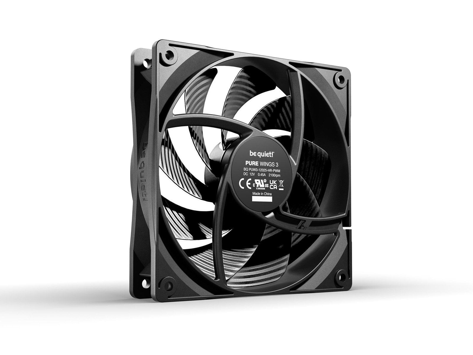 be quiet! Pure Wings 3 120mm PWM high-speed - Gehäuselüfter - 120mm - Schwarz - 31 dBA
