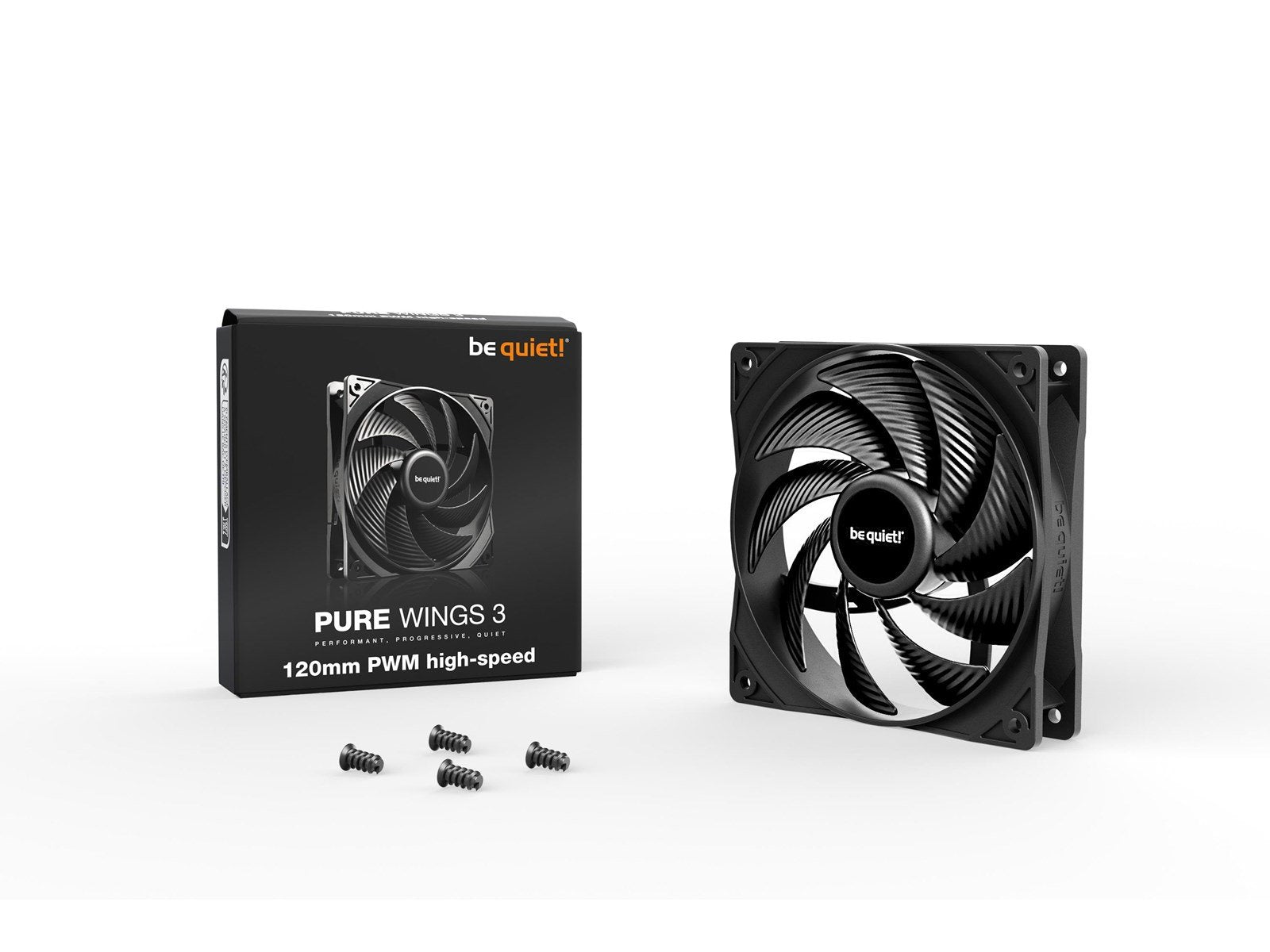 be quiet! Pure Wings 3 120mm PWM high-speed - Gehäuselüfter - 120mm - Schwarz - 31 dBA
