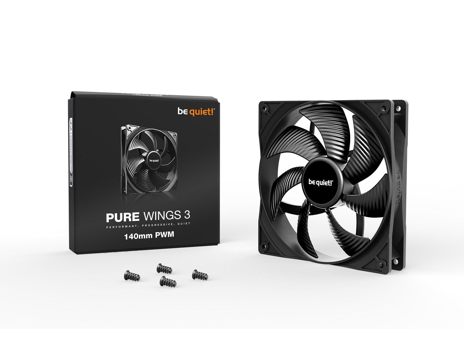be quiet! Pure Wings 3 140mm PWM - Gehäuselüfter - 140mm - Schwarz - 22 dBA