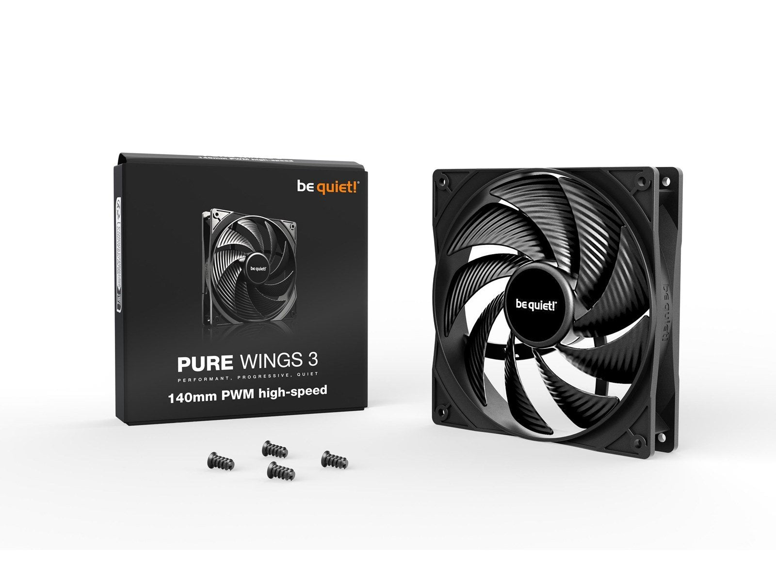 be quiet! Pure Wings 3 140mm PWM high-speed - Gehäuselüfter - 140mm - Schwarz - 31 dBA
