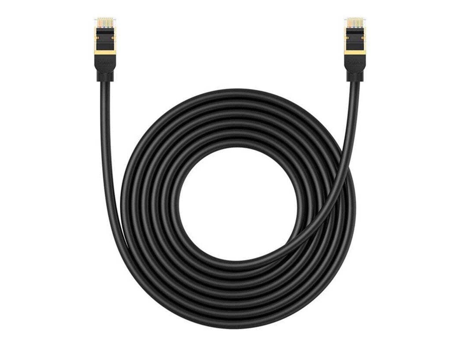 Baseus Network cable cat.8 Ethernet RJ45 40Gbps 5m (black) - Schwarz - 5 meter