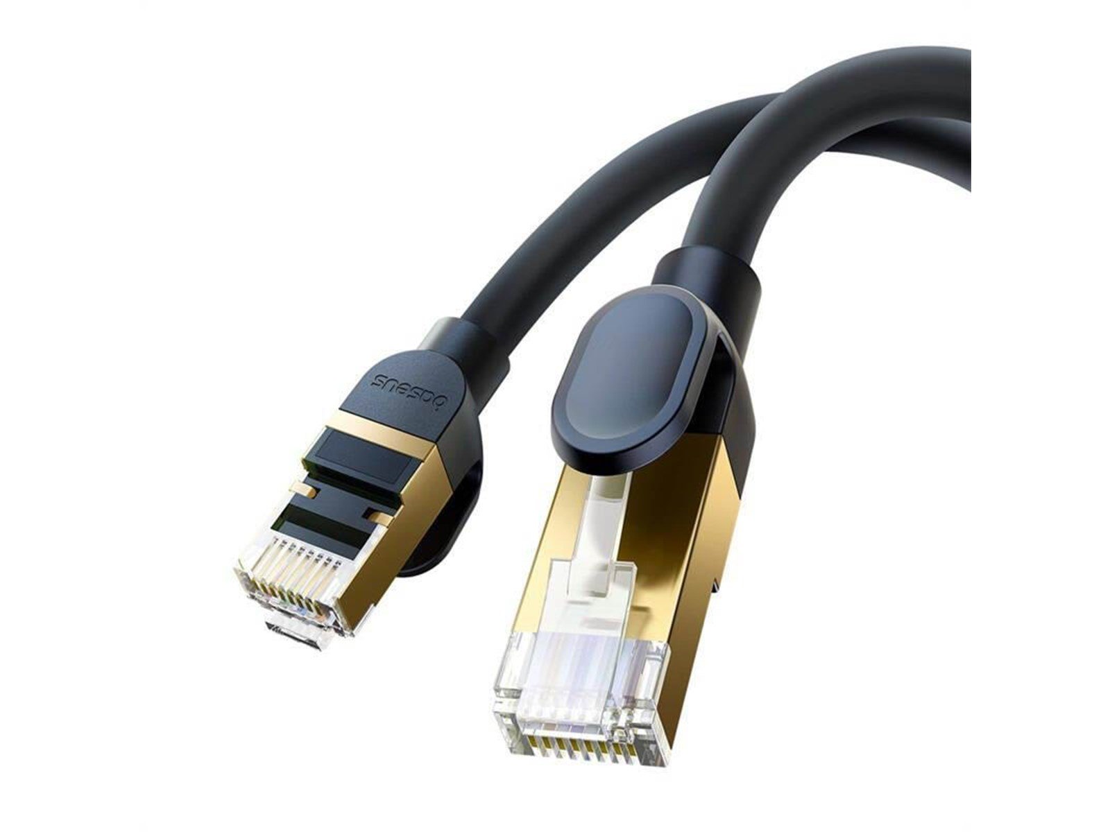 Baseus Network cable cat.8 Ethernet RJ45 40Gbps 5m (black) - Schwarz - 5 meter