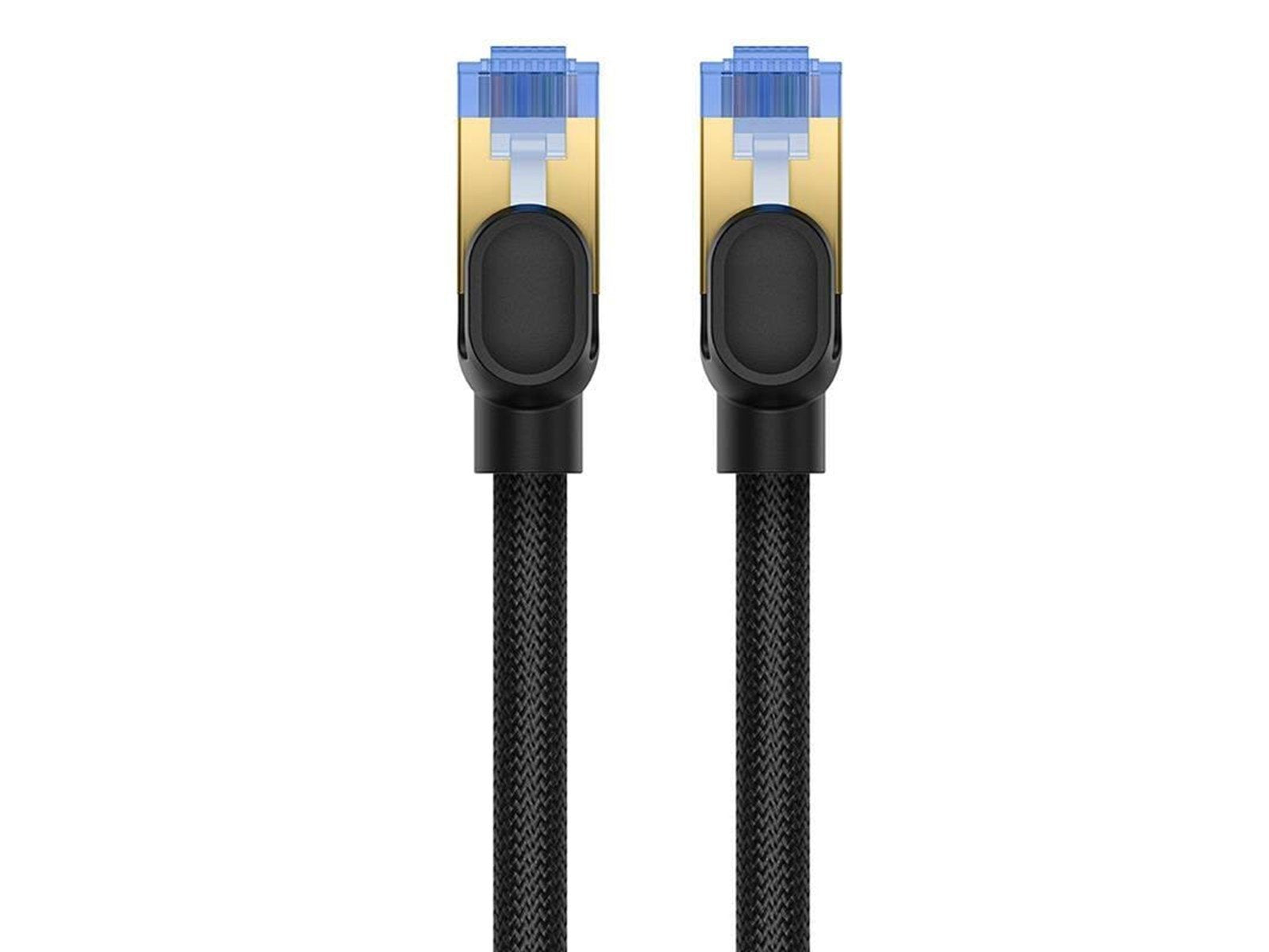 Baseus Braided network cable cat.7 Ethernet RJ45 10Gbps 1m (black) - Schwarz - 1 meter