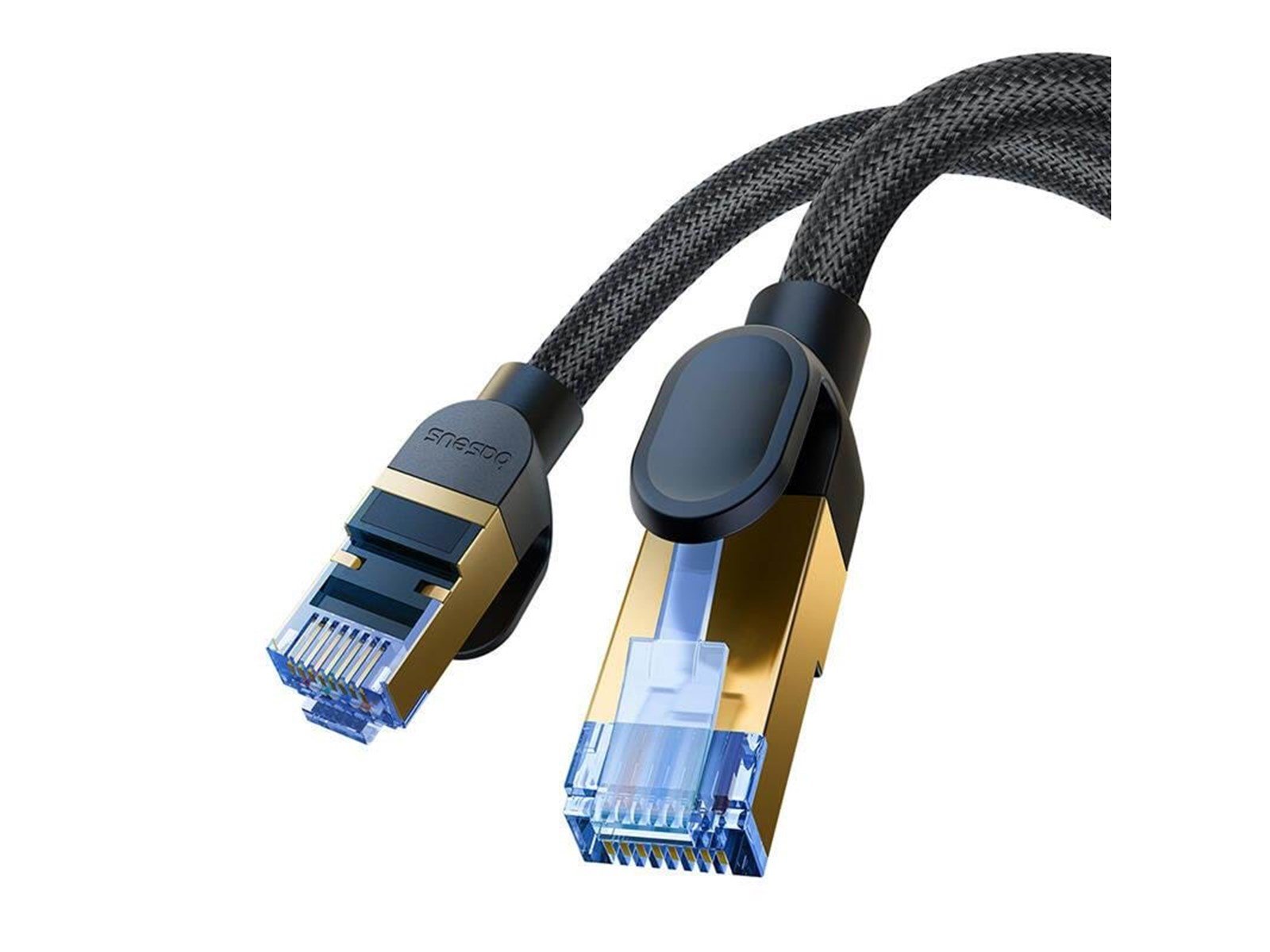 Baseus Braided network cable cat.7 Ethernet RJ45 10Gbps 1m (black) - Schwarz - 1 meter