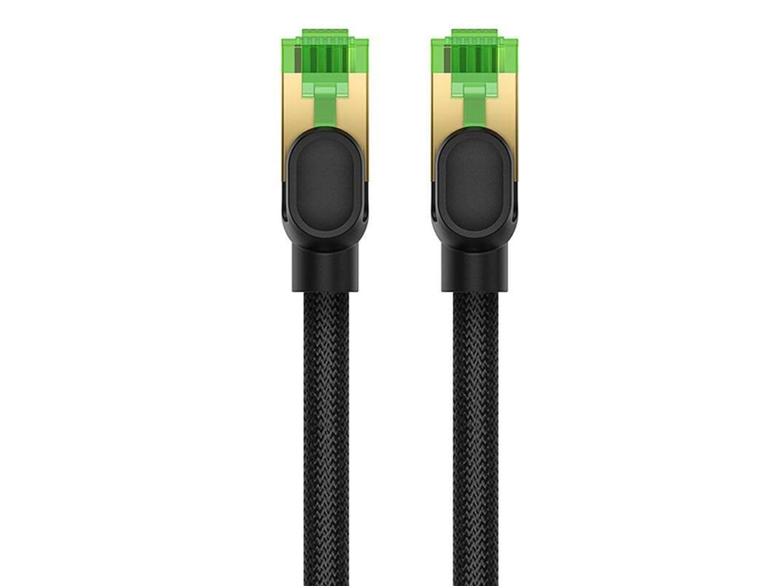 Baseus Braided network cable cat.8 Ethernet RJ45 40Gbps 10m (black) - Schwarz - 10 meter