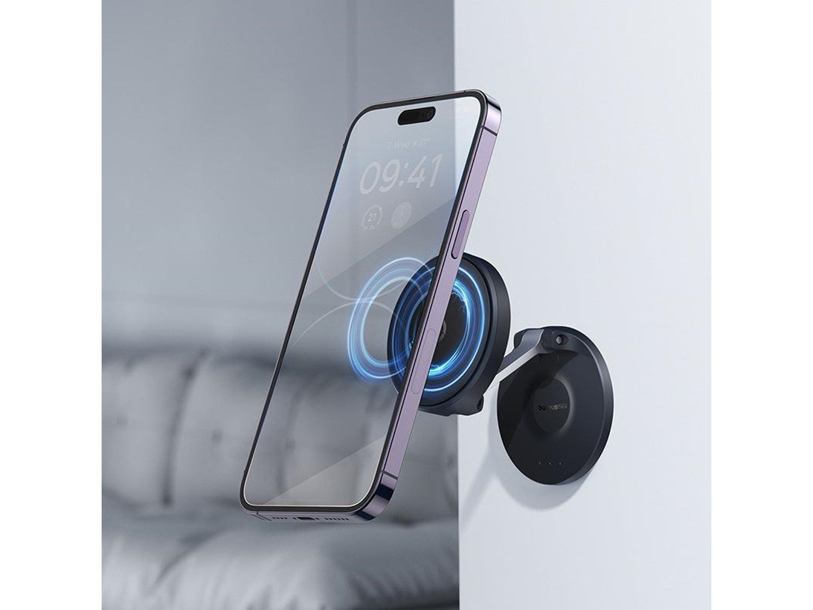 Baseus Magnetic Desktop Phone Stand  MagPro self-adhesive (black)