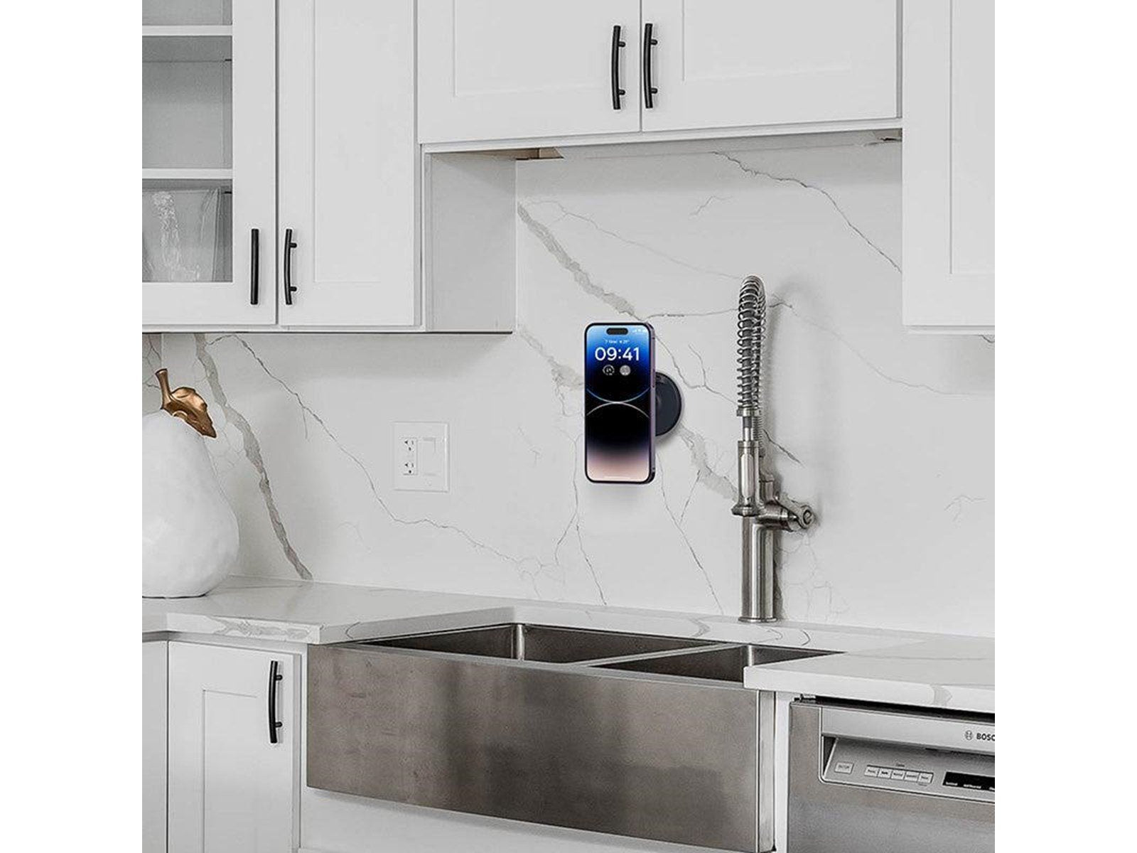 Baseus Magnetic Desktop Phone Stand  MagPro self-adhesive (black)