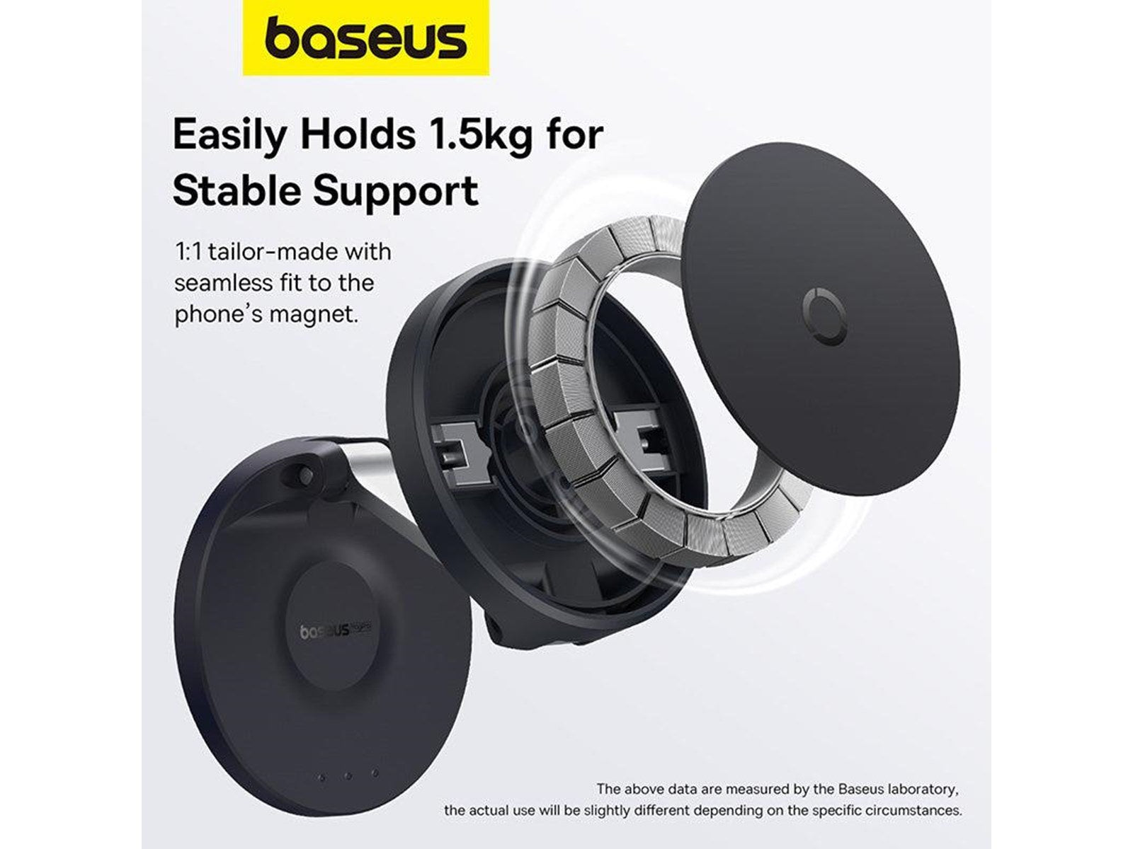 Baseus Magnetic Desktop Phone Stand  MagPro self-adhesive (black)