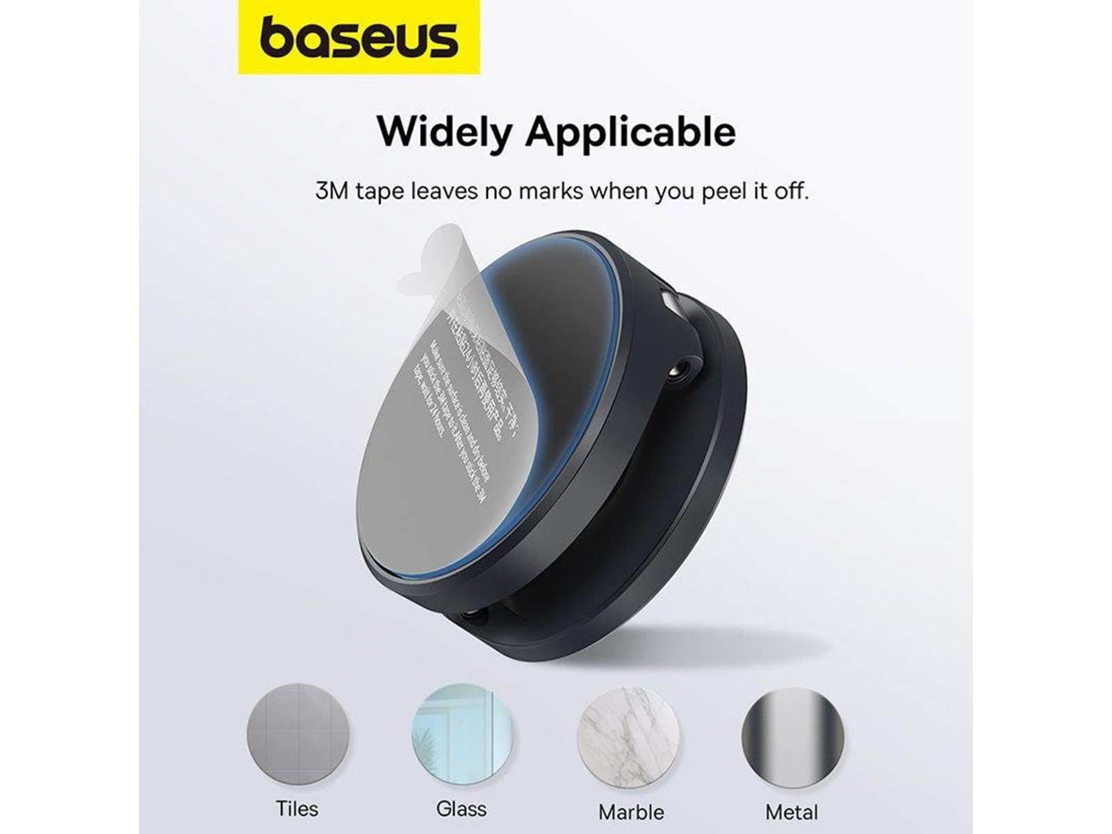 Baseus Magnetic Desktop Phone Stand  MagPro self-adhesive (black)