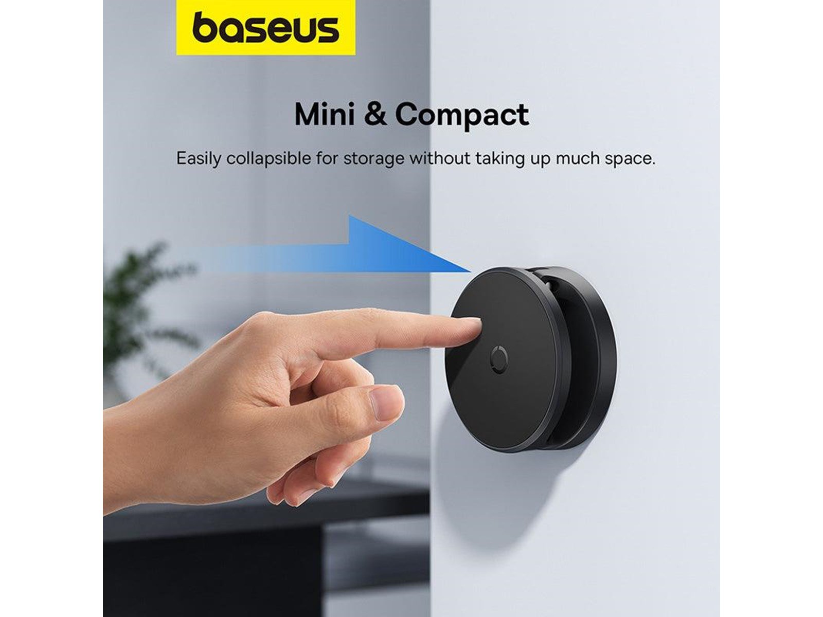 Baseus Magnetic Desktop Phone Stand  MagPro self-adhesive (black)