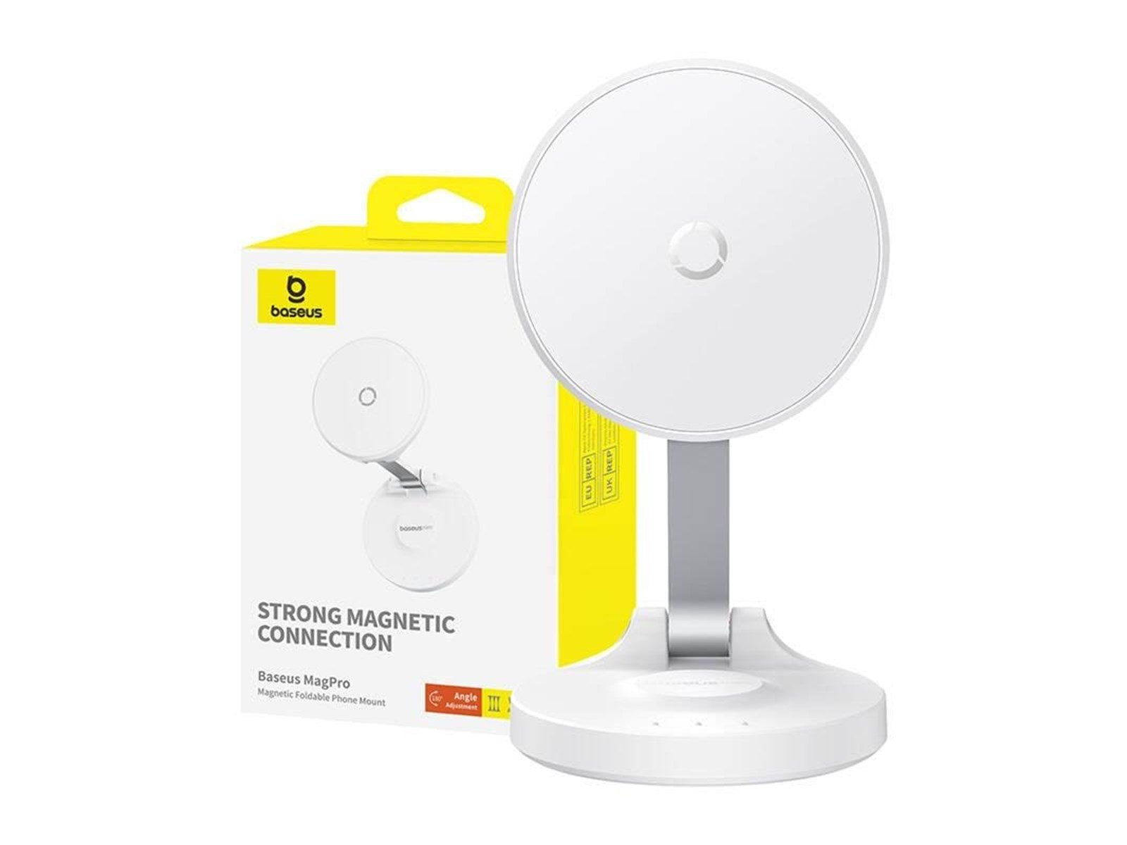 Baseus Magnetic Desktop Phone Stand  MagPro self-adhesive (white)