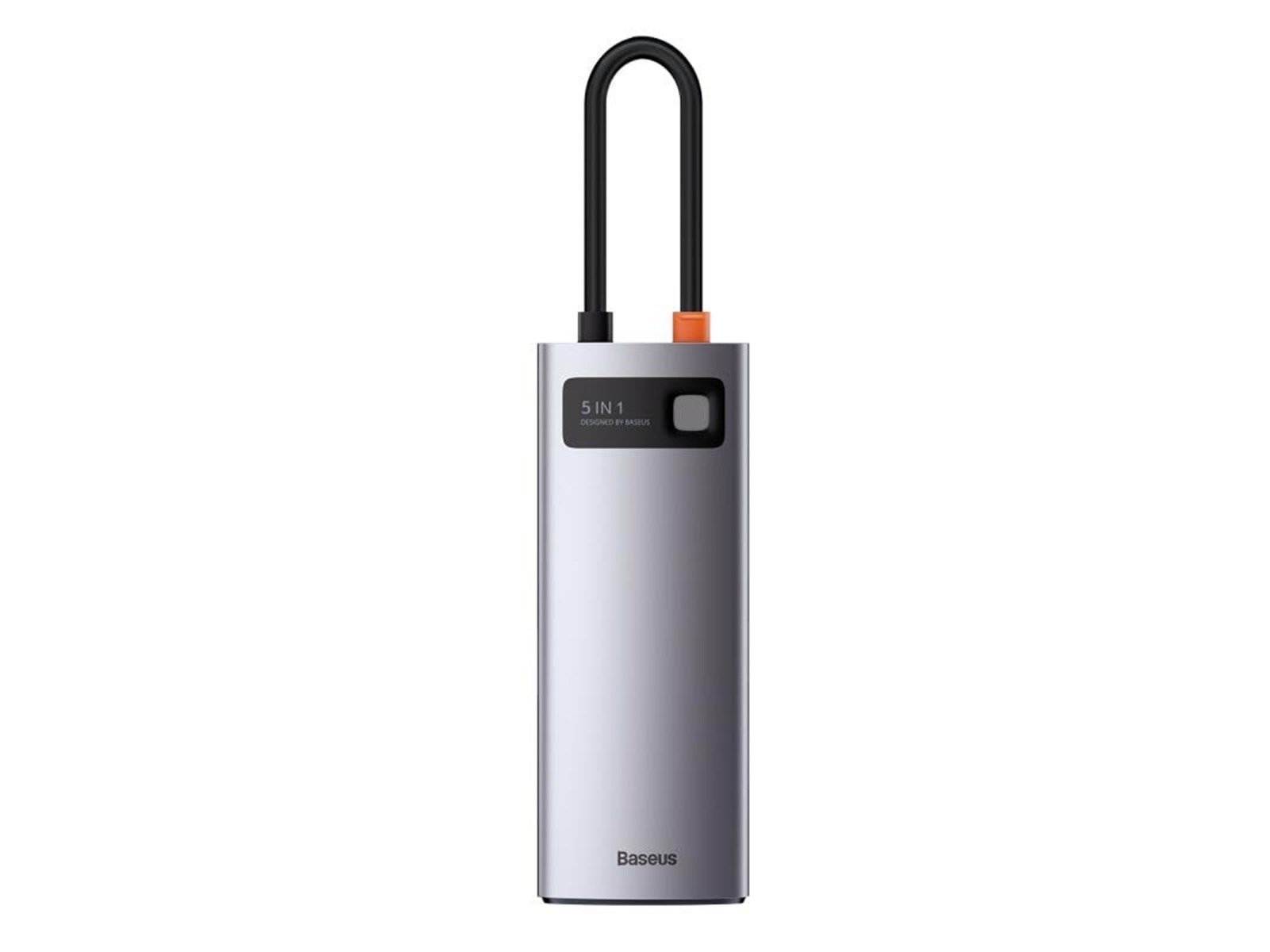 Baseus Hub 5in1 Metal Gleam Series USB-C to 3x USB 3.0 + HDMI + USB-C PD USB-Hubs - USB 3.0 - 5 - Grau