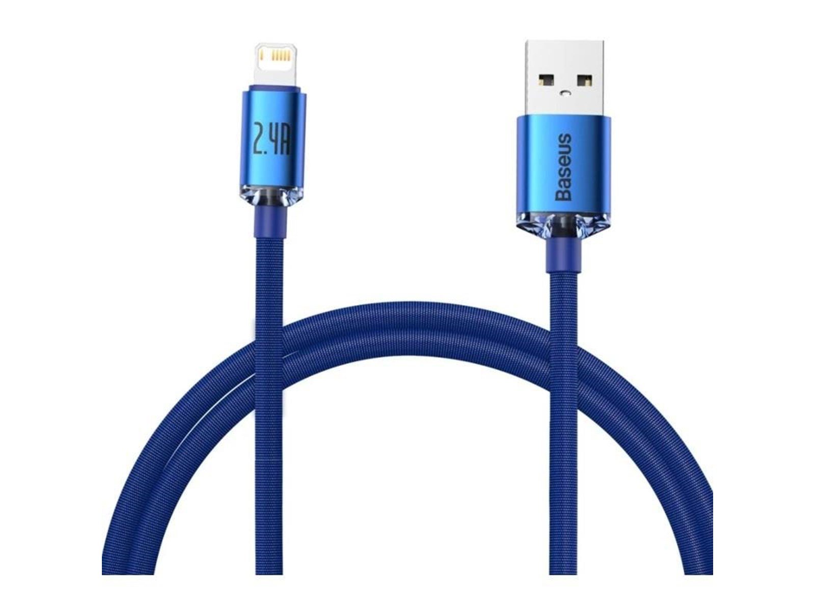 Baseus Crystal Shine cable USB to Lightning 2.4A 1.2m (blue)