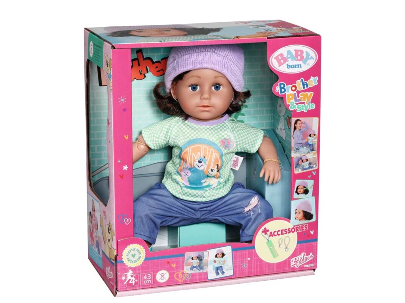 Baby Born Brother Style & Play 43cm