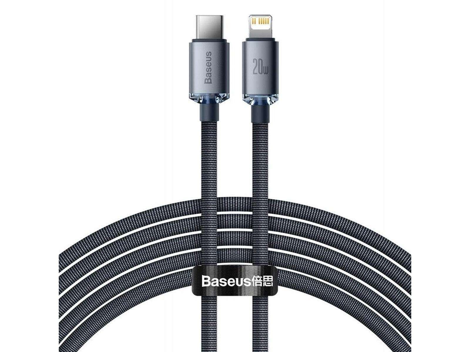 Baseus Crystal Shine cable USB-C to Lightning 20W PD 2m (black)