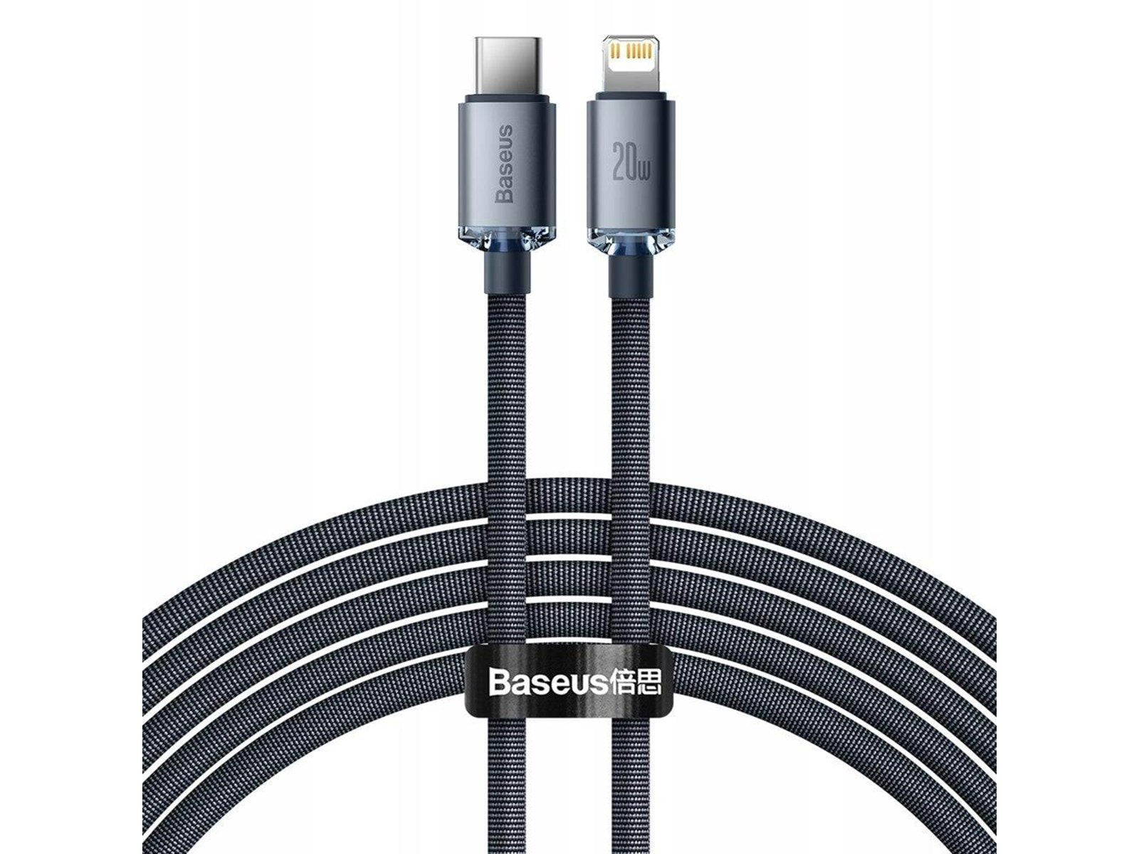 Baseus Crystal Shine cable USB-C to Lightning 20W PD 2m (black)