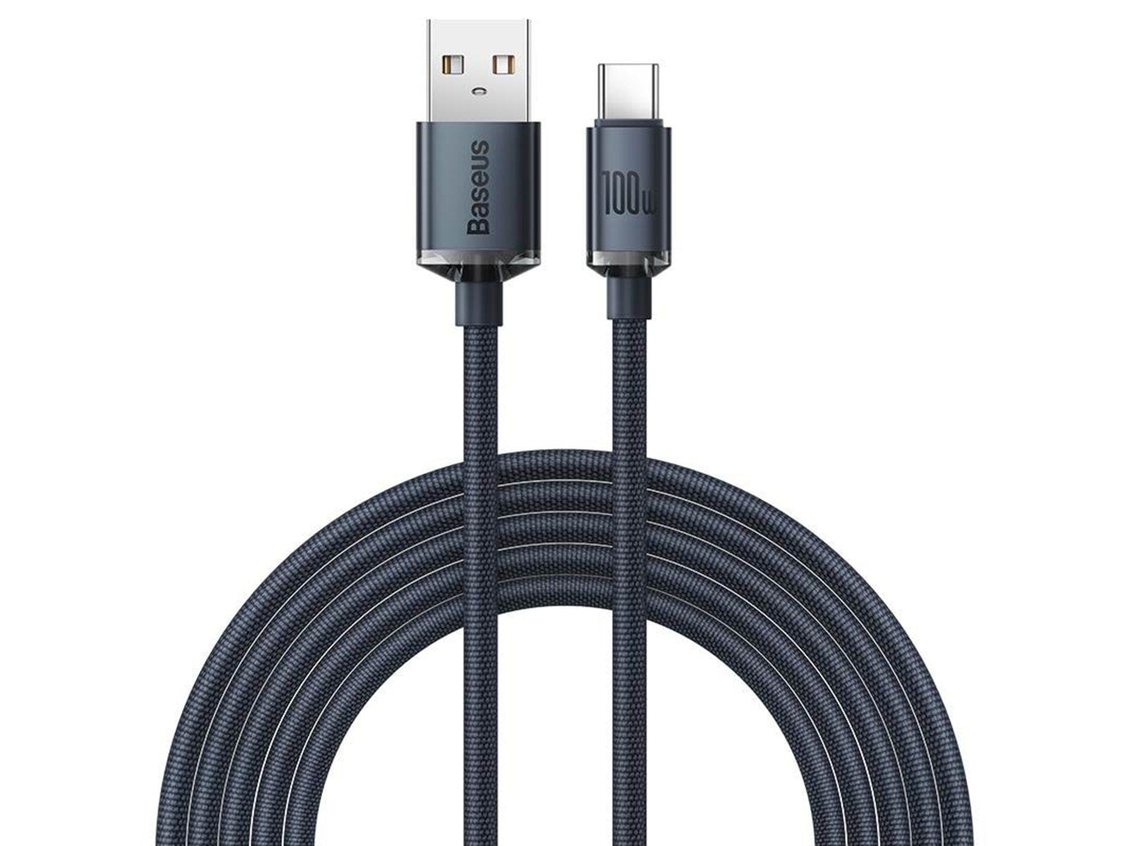 Baseus Crystal Shine cable USB to USB-C 100W 1.2m (black)