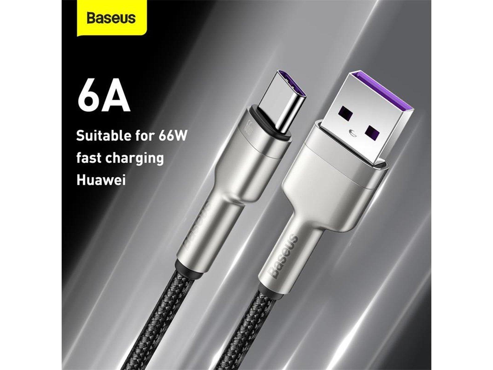 Baseus USB cable for USB-C  Cafule 66W 0.25m (black)