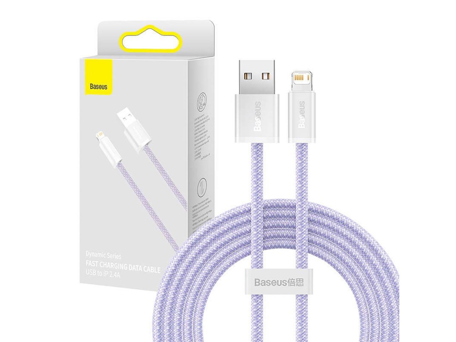 Baseus Dynamic cable USB to Lightning 2.4A 2m (Purple)