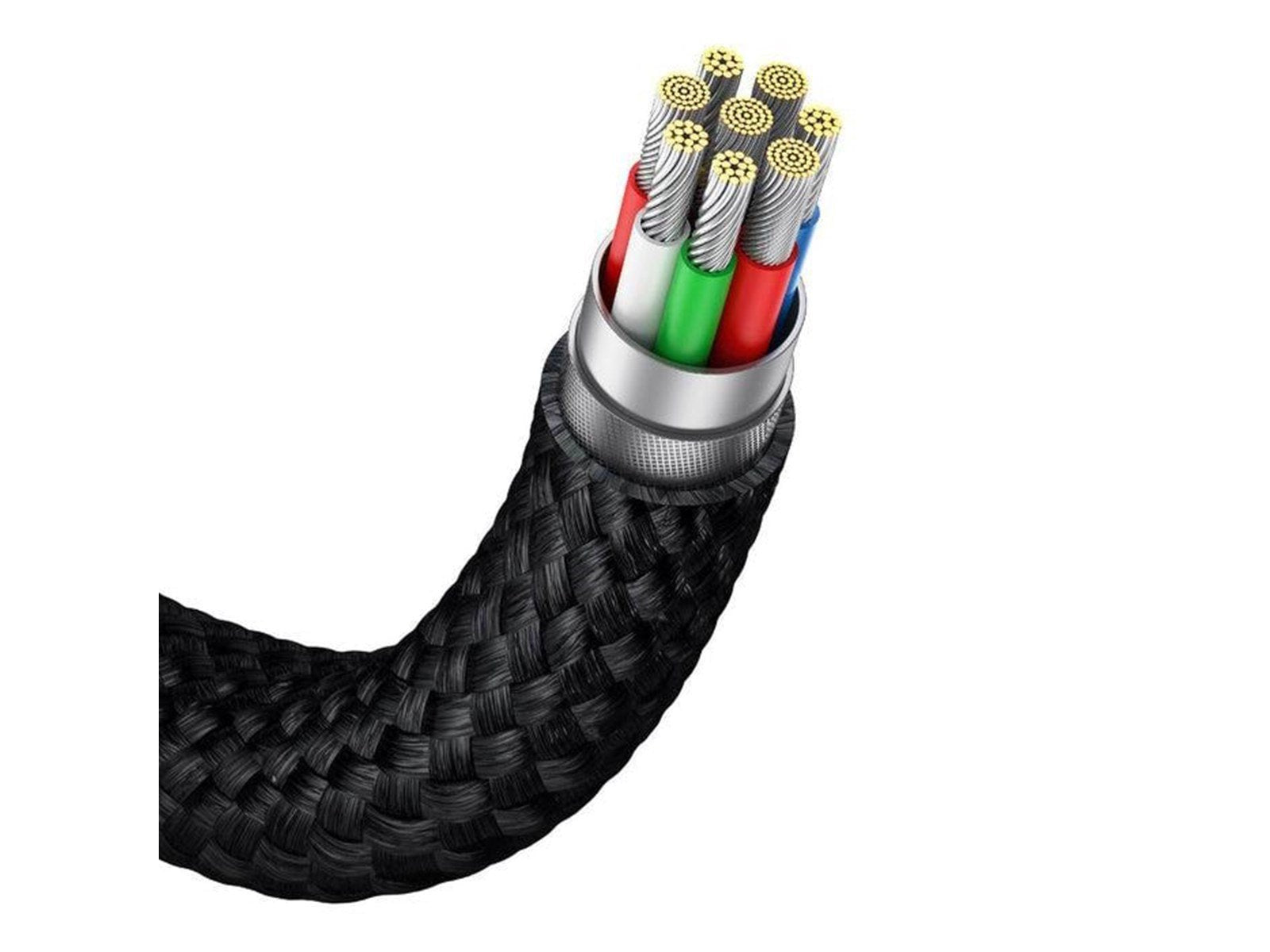 Baseus Cafule Cable USB-C PD 2.0 QC 3.0 60W 1m (Black+Gray)