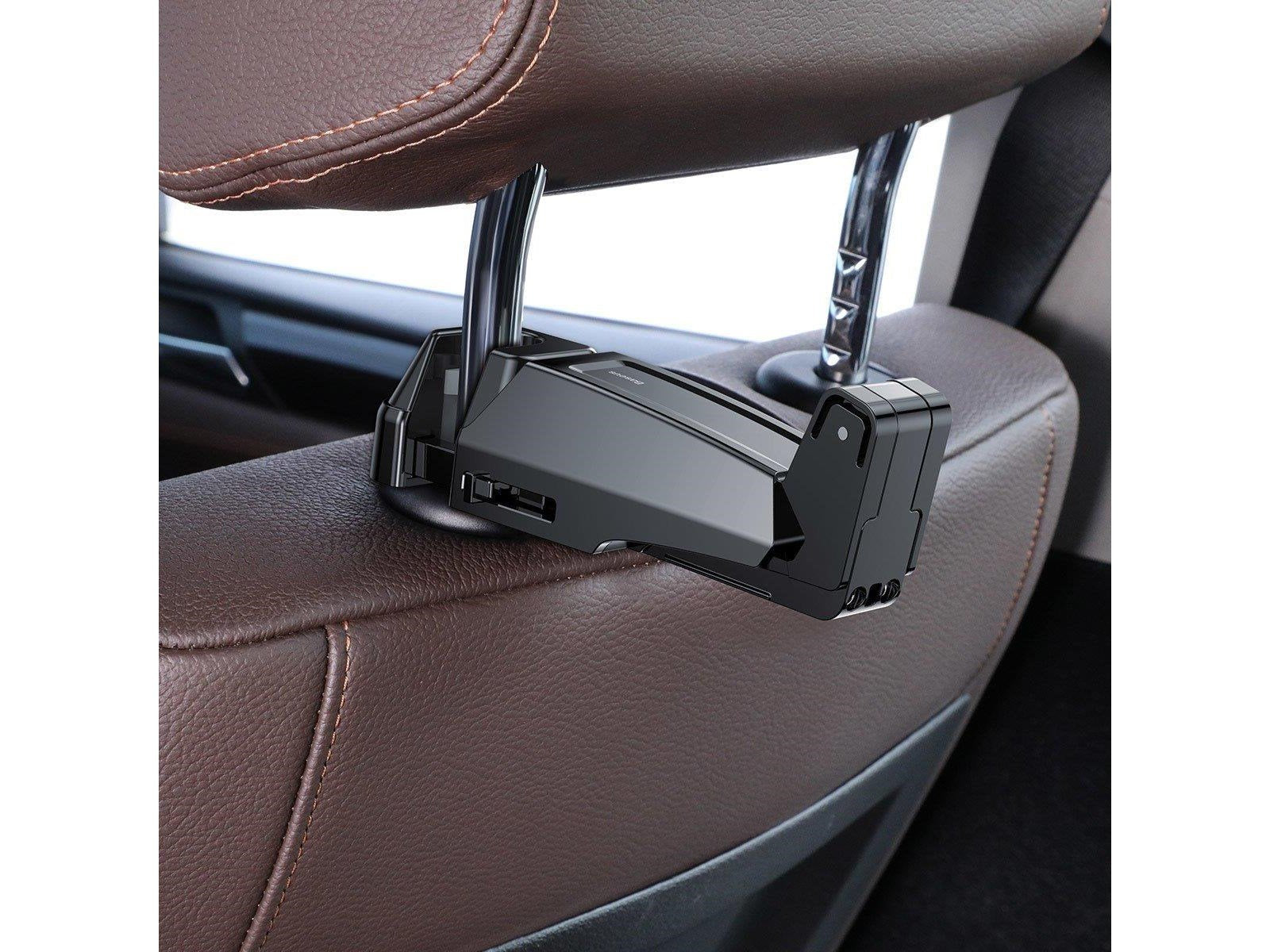 Baseus smartphone holder for car headrest - Black