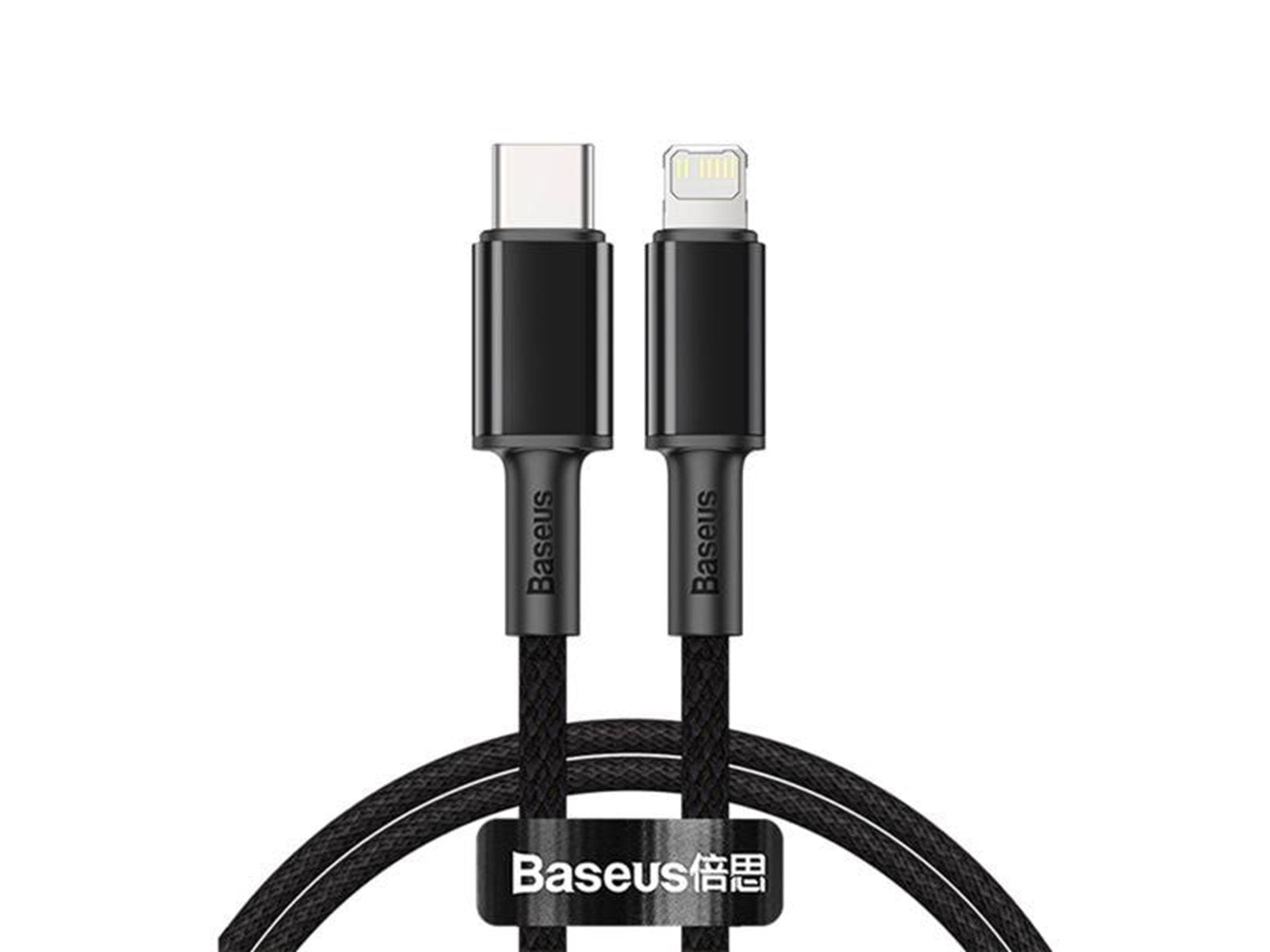 Baseus High Density Braided Cable Type-C to Lightning PD 20W 1m (Black)