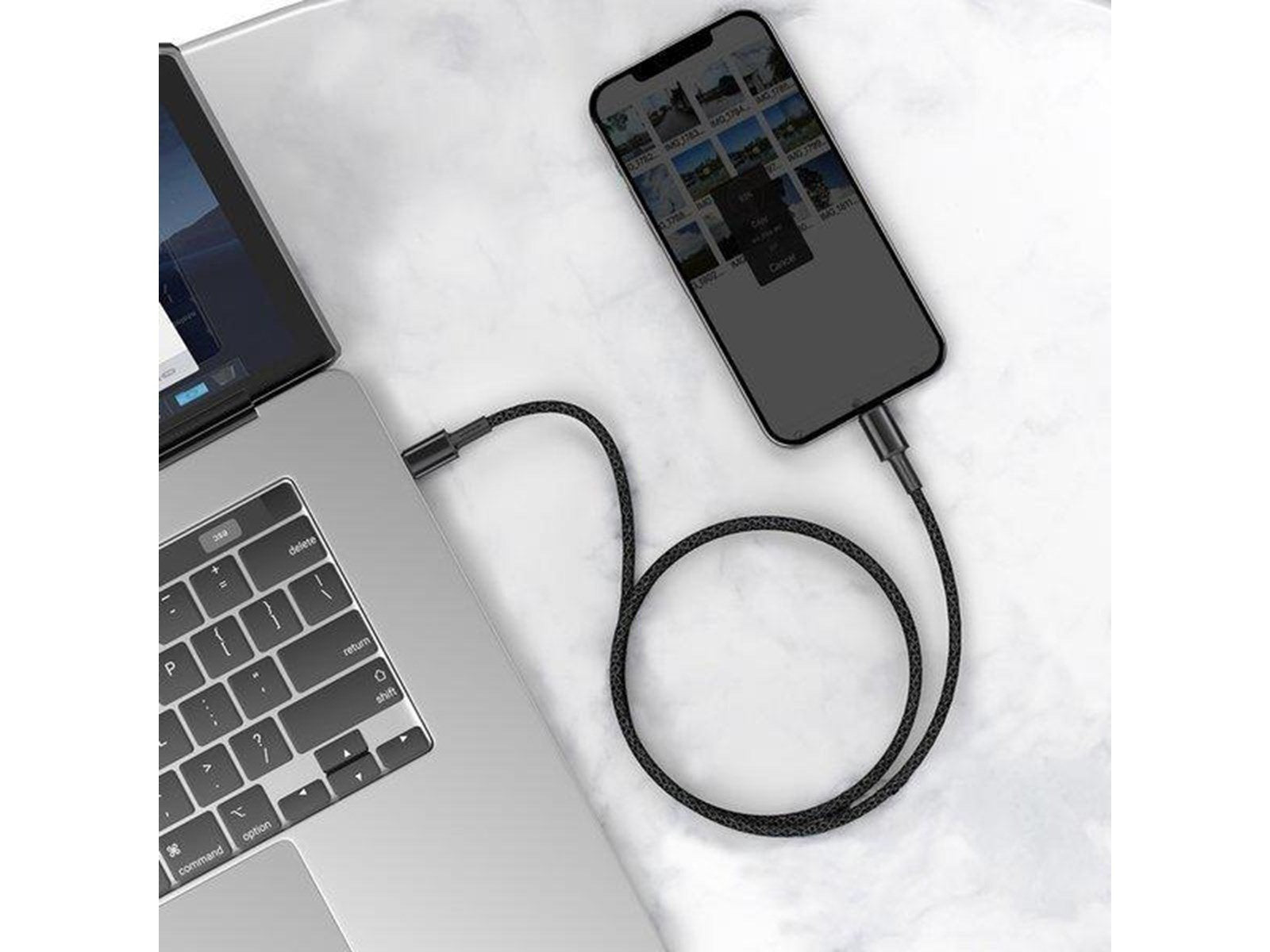 Baseus High Density Braided Cable Type-C to Lightning PD 20W 1m (Black)