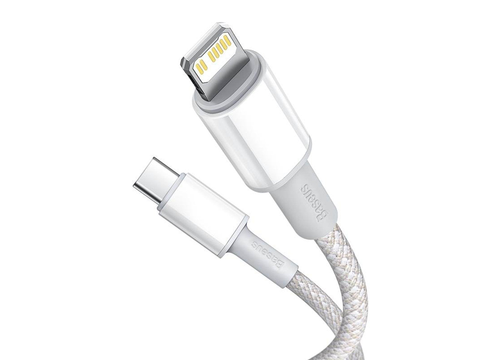 Baseus High Density Braided Cable Type-C to Lightning PD 20W 1m (white)