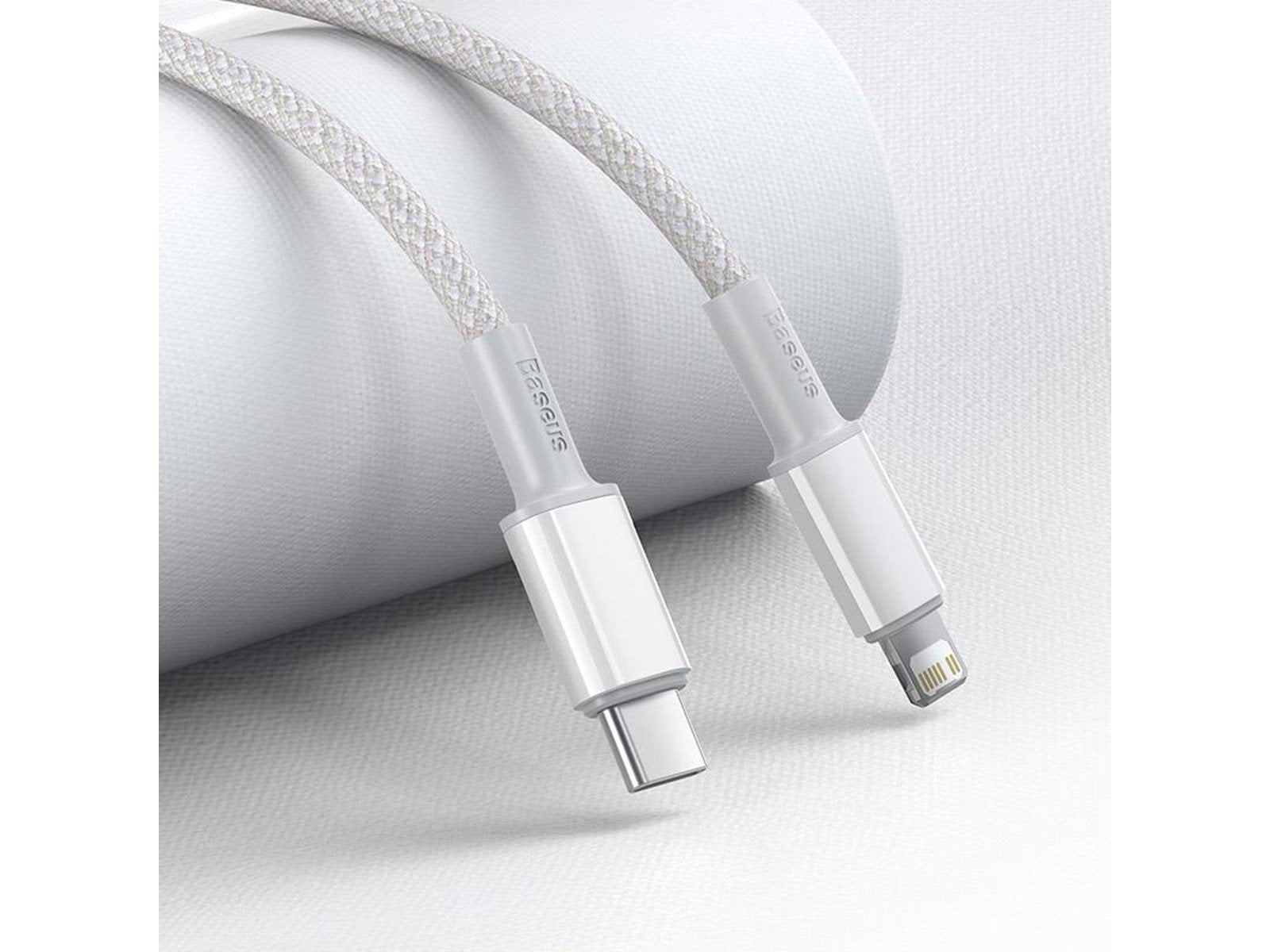 Baseus High Density Braided Cable Type-C to Lightning PD 20W 1m (white)