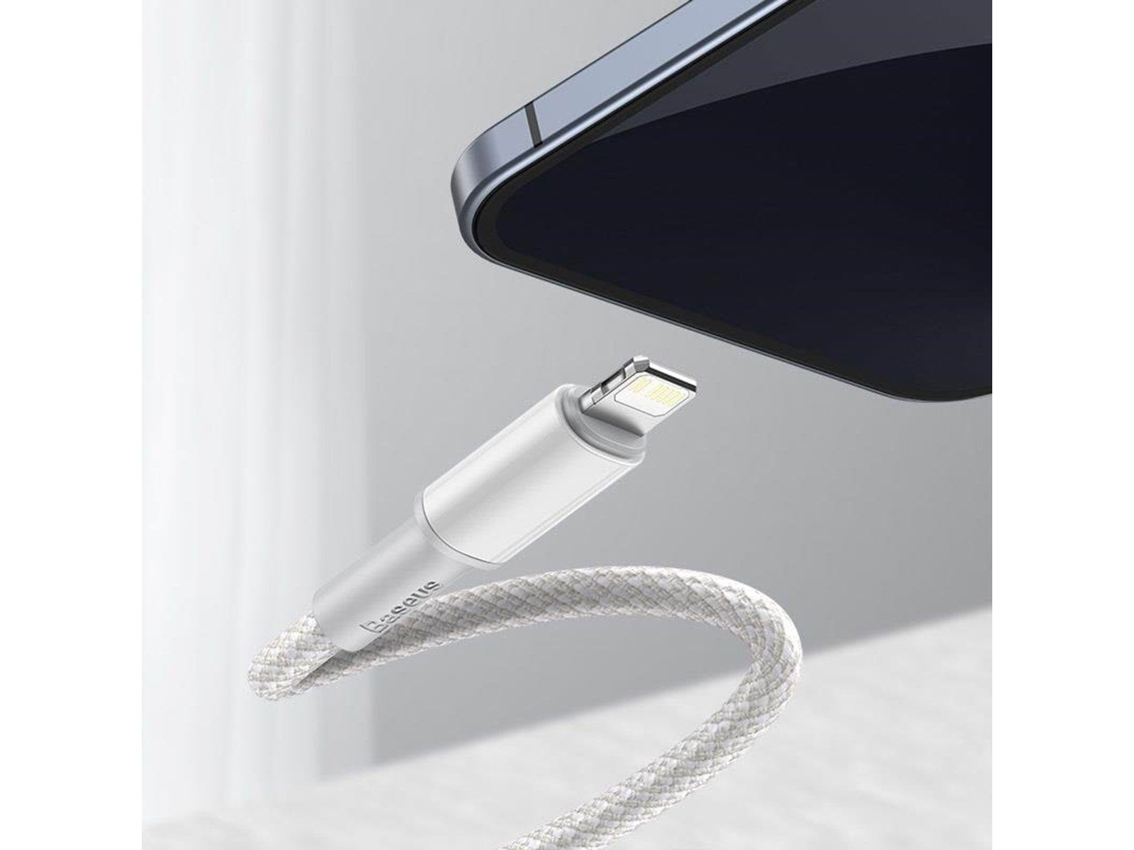 Baseus High Density Braided Cable Type-C to Lightning PD 20W 1m (white)