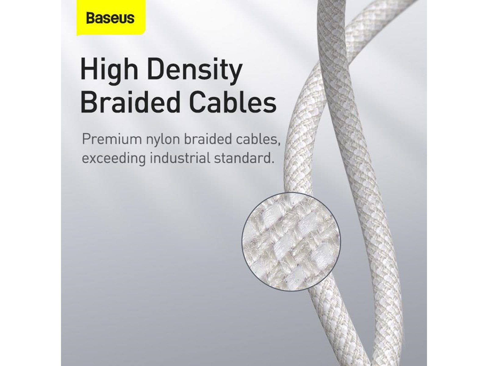 Baseus High Density Braided Cable Type-C to Lightning PD 20W 1m (white)