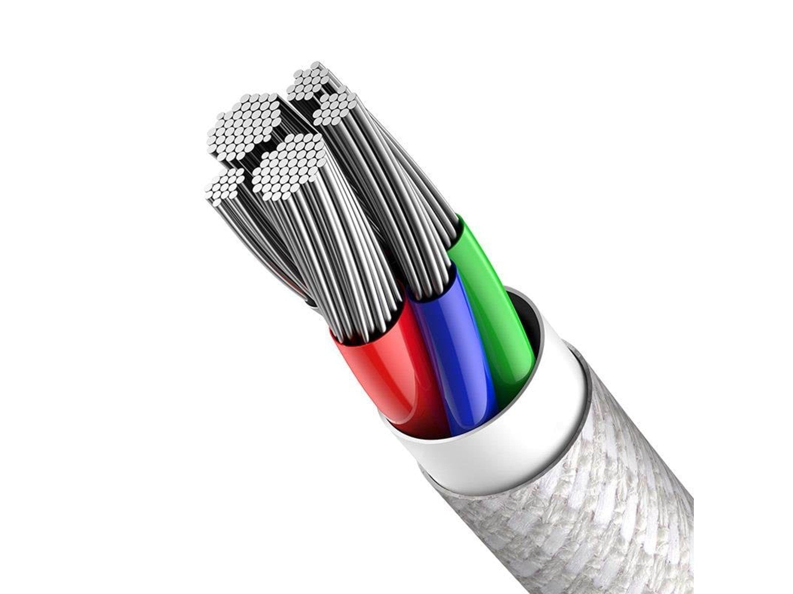 Baseus High Density Braided Cable Type-C to Lightning PD 20W 1m (white)