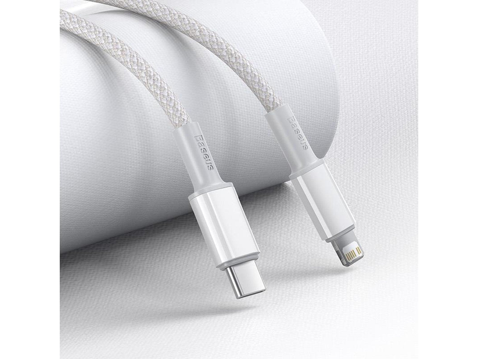 Baseus High Density Braided Cable Type-C to Lightning PD 20W 1m (white)