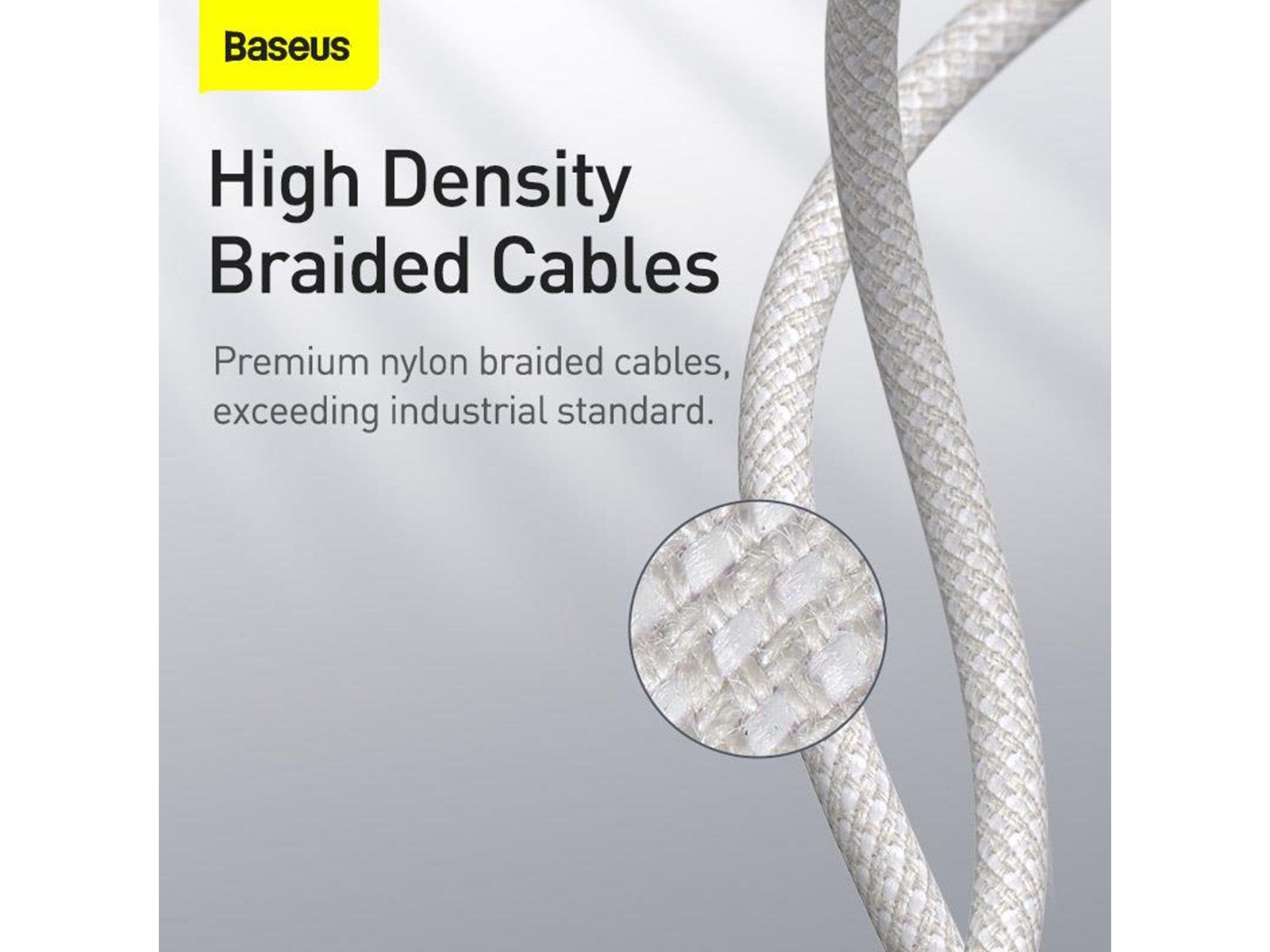 Baseus High Density Braided Cable Type-C to Lightning PD 20W 1m (white)
