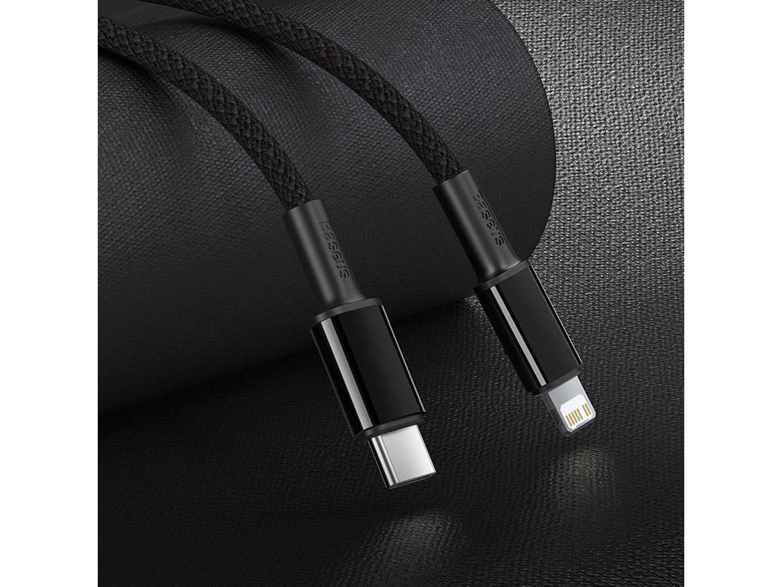 Baseus High Density Braided Cable Type-C to Lightning PD 20W 2m (Black)