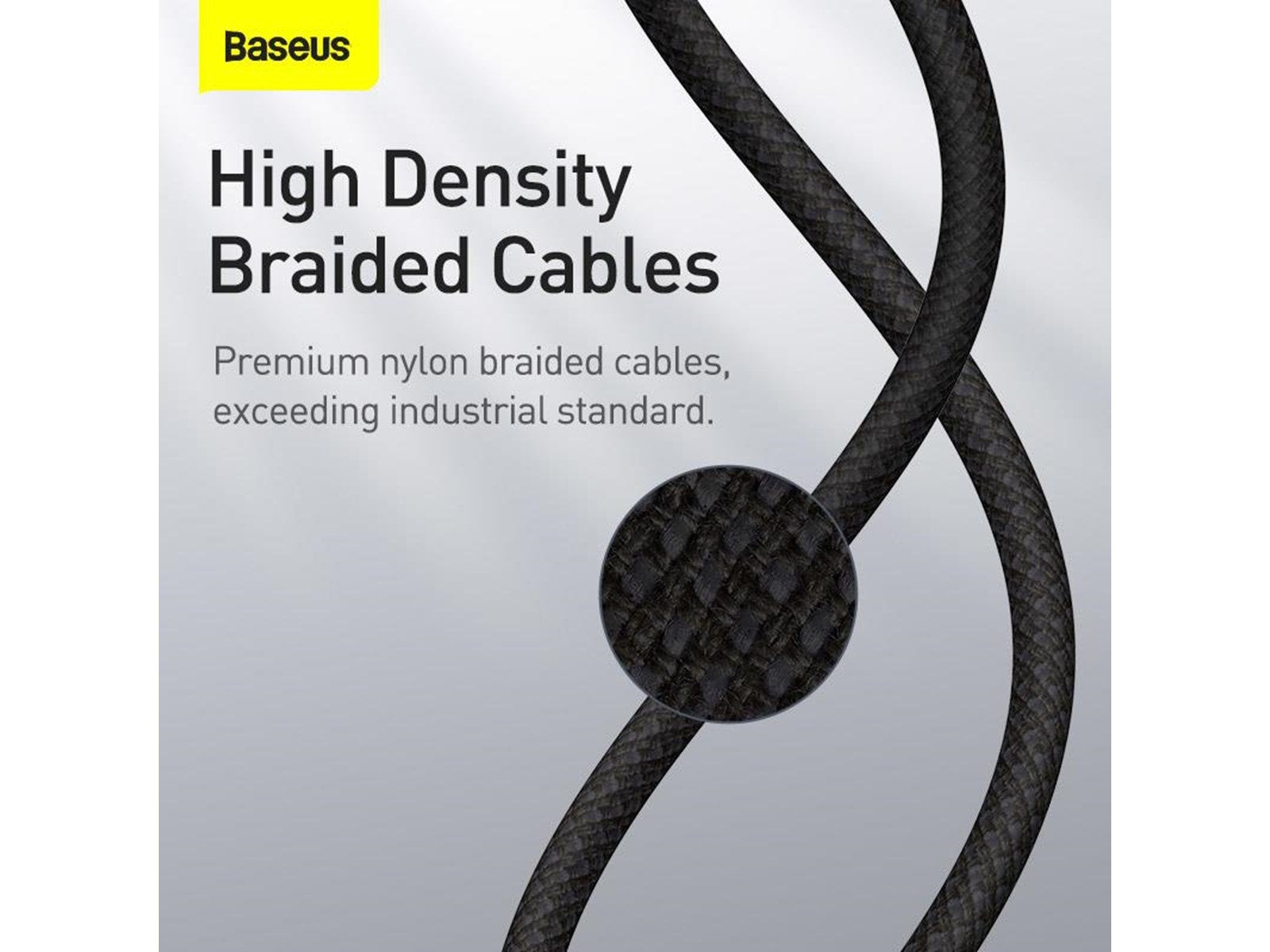 Baseus High Density Braided Cable Type-C to Lightning PD 20W 2m (Black)