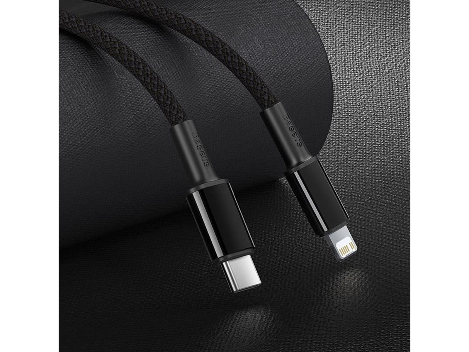 Baseus High Density Braided Cable Type-C to Lightning PD 20W 2m (Black)