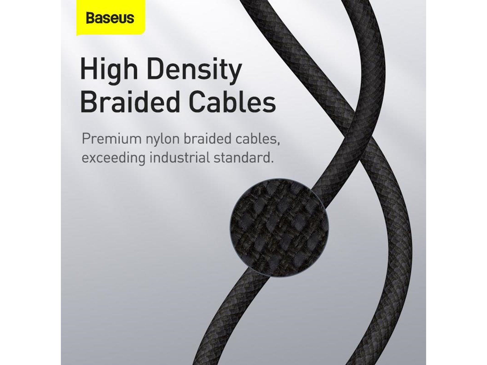 Baseus High Density Braided Cable Type-C to Lightning PD 20W 2m (Black)