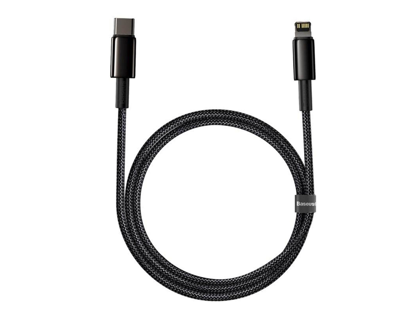 Baseus Tungsten Gold Cable Type-C to iP PD 20W 1m (black)