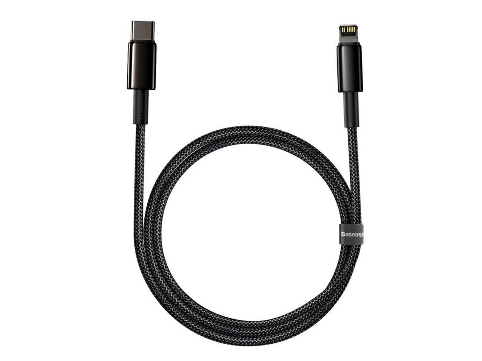 Baseus Tungsten Gold Cable Type-C to iP PD 20W 1m (black)