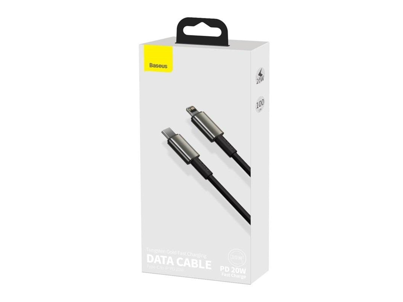 Baseus Tungsten Gold Cable Type-C to iP PD 20W 1m (black)