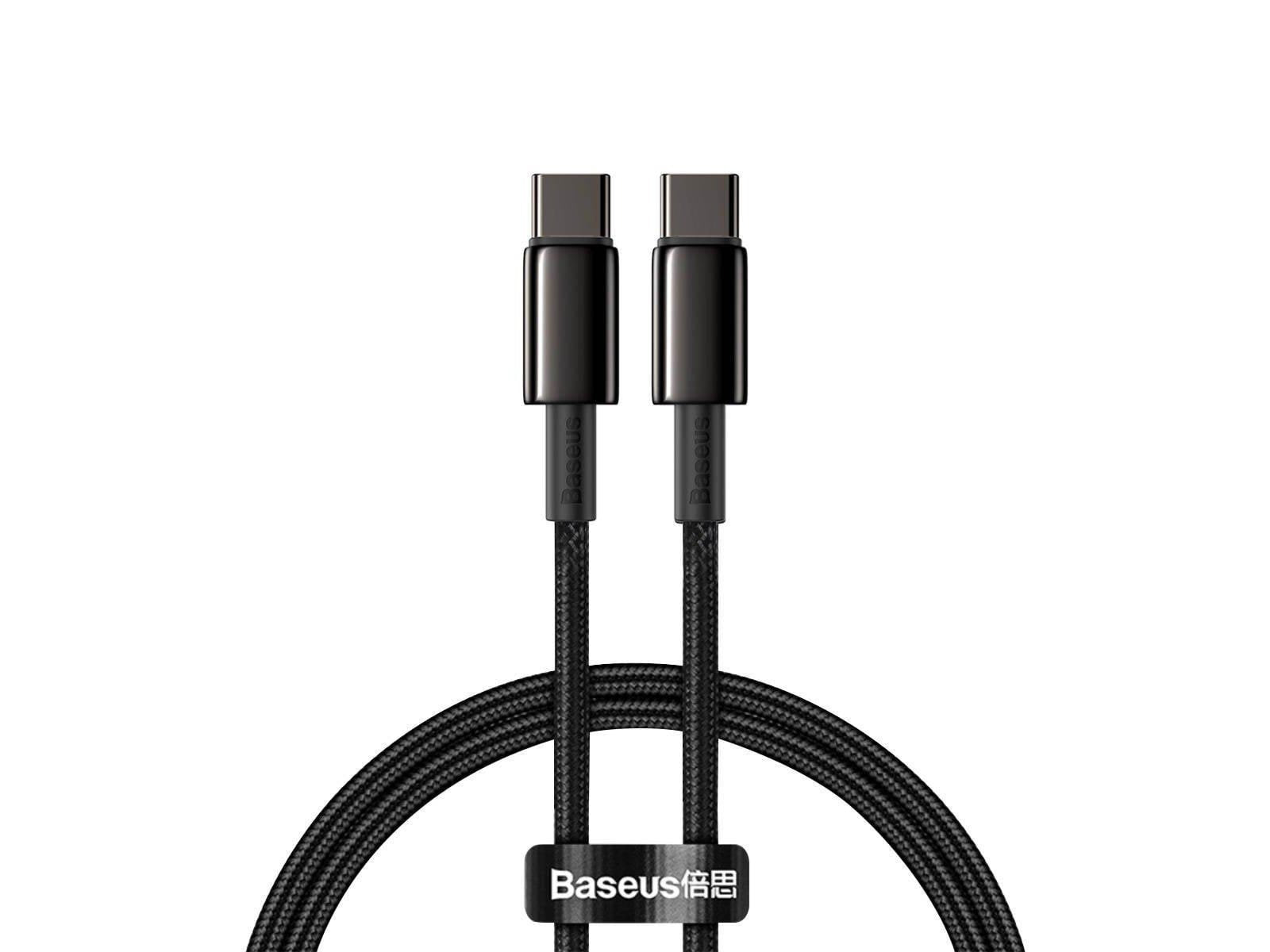 Baseus Tungsten Gold Cable Type-C to Type-C 100W 2m (black)