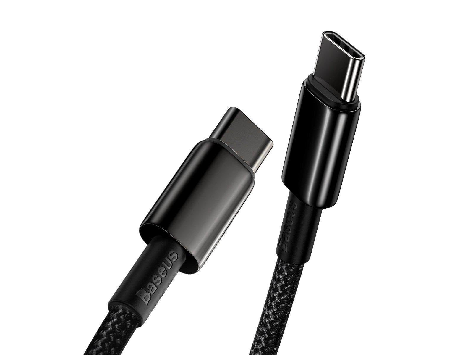 Baseus Tungsten Gold Cable Type-C to Type-C 100W 2m (black)