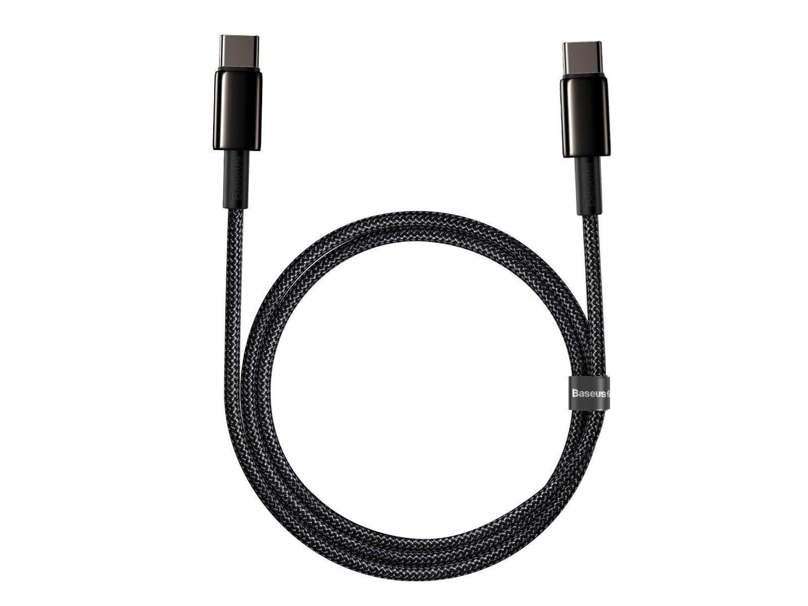 Baseus Tungsten Gold Cable Type-C to Type-C 100W 2m (black)