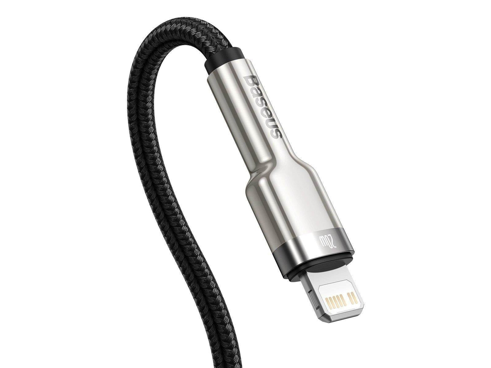 Baseus USB-C cable for Lightning  Cafule PD 20W 1m (black)