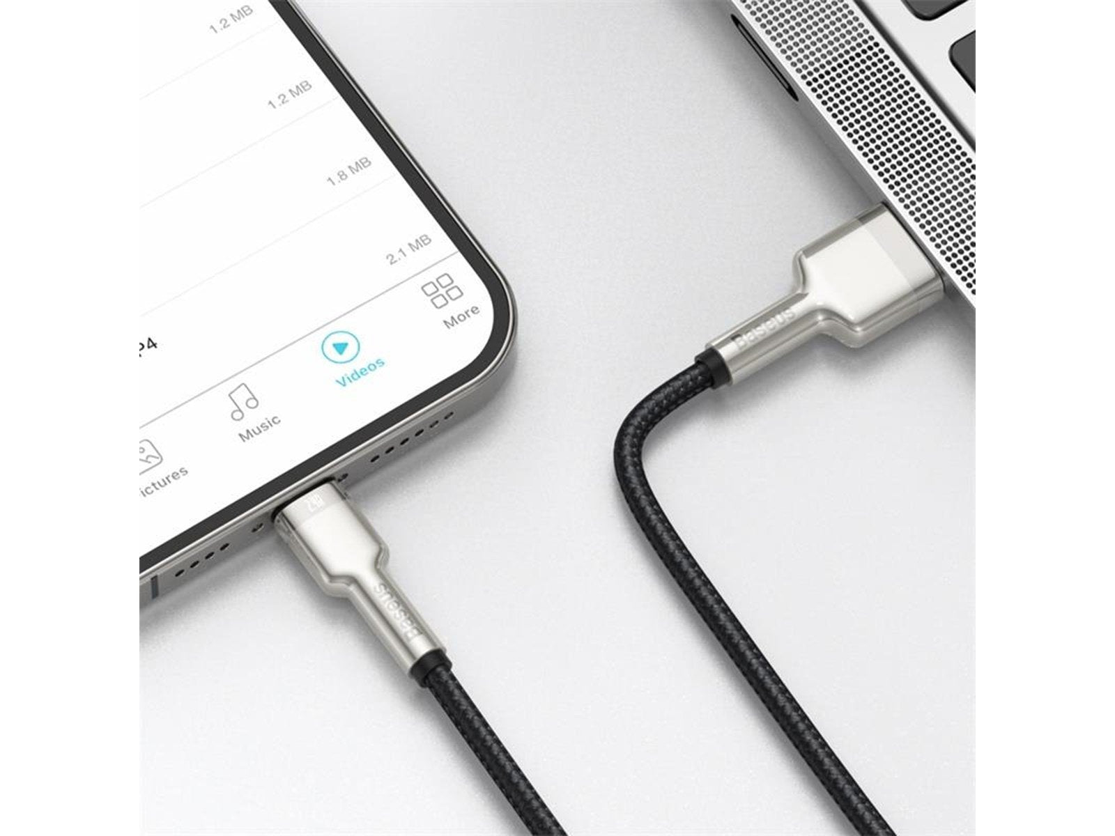 Baseus USB cable for Lightning  Cafule 2.4A 1m (black)