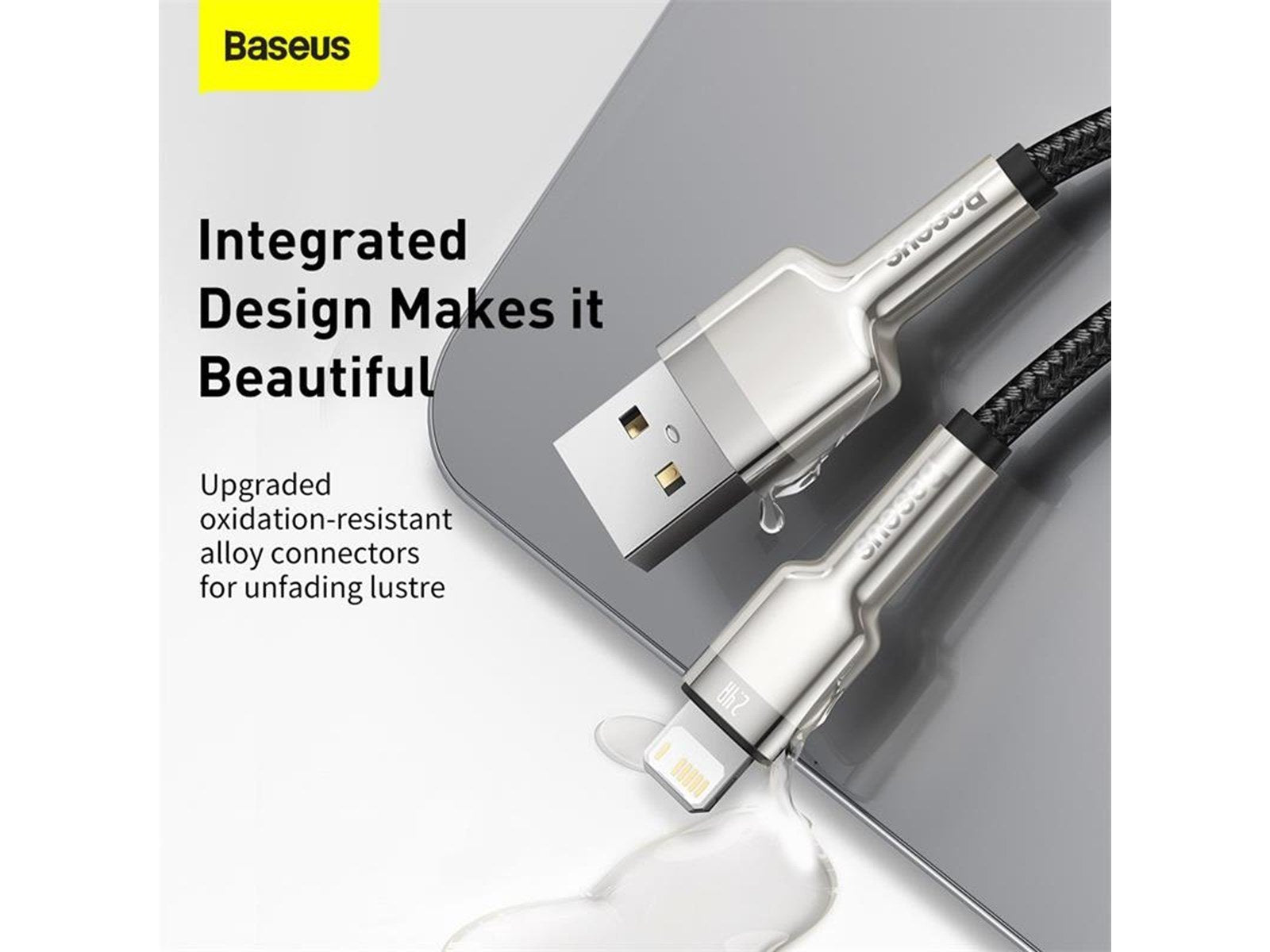 Baseus USB cable for Lightning  Cafule 2.4A 1m (black)