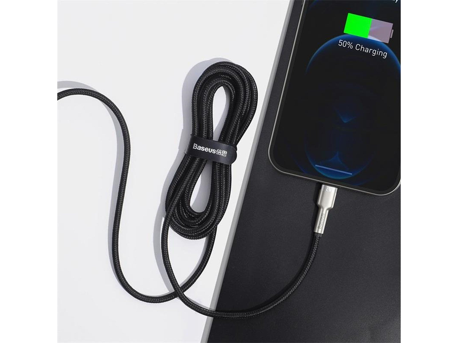 Baseus USB cable for Lightning  Cafule 2.4A 2m (black)