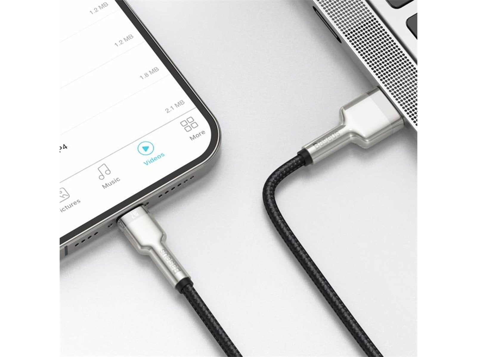 Baseus USB cable for Lightning  Cafule 2.4A 2m (black)